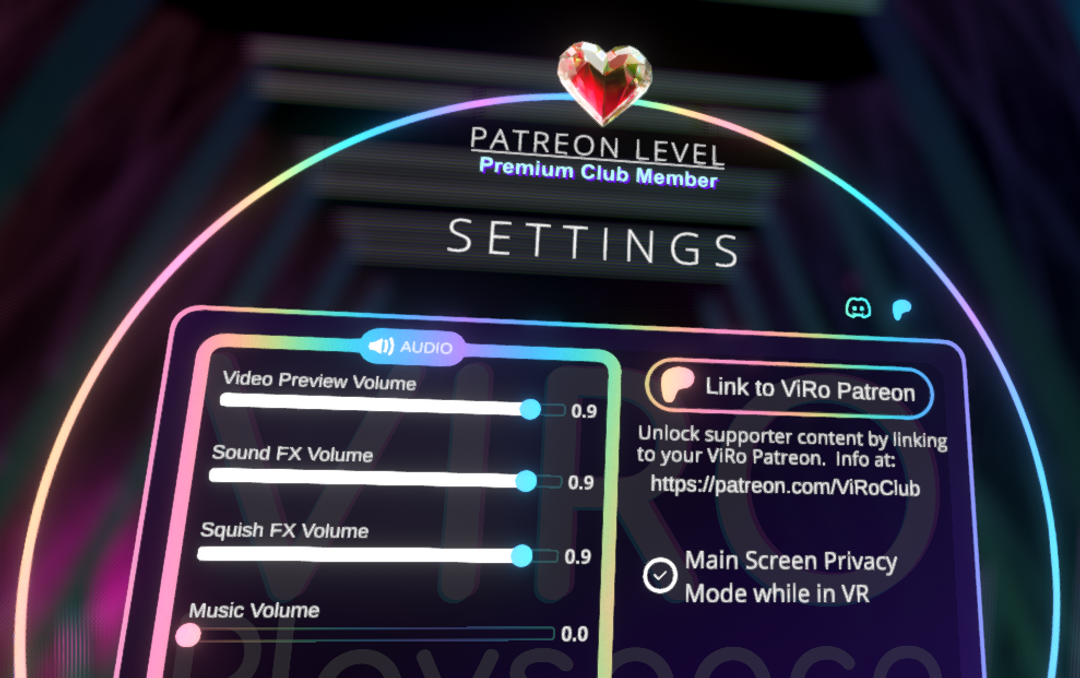 ViRo Playspace Update – Direct Patreon Integration is now Live!